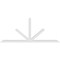 Ekena Millwork Saratoga Architectural Grade PVC Gable Bracket, 108"W x 45"H x 4"D x 4"F, 10/12 Pitch GBP108X45X0404SAR00 - alternate 3